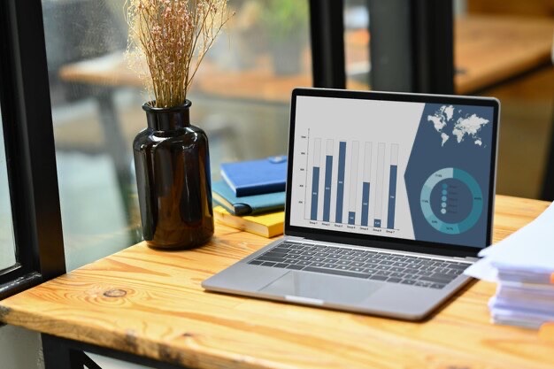 Portfolio on laptop